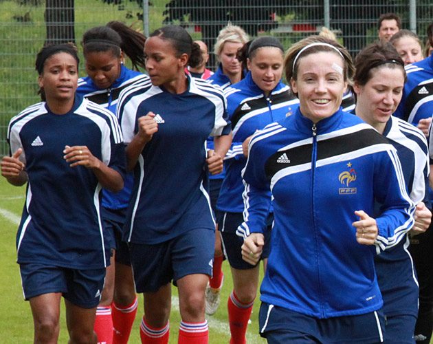 après la victoire contre la Croatie, entrainement après la victoire à Besançon, entraînement